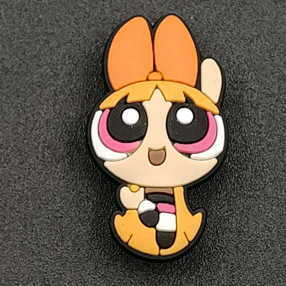 Set-3 Shoe Charms Powerpuff Girl Blossom Bubbles Buttercup Wristband B32.1GA3466